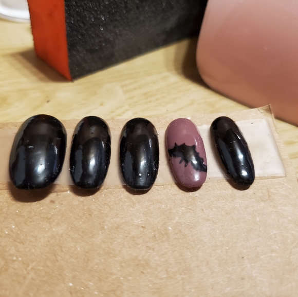 Halloween Purple Press On Nails - Picture 4 of 4